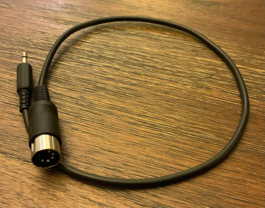 TRS-80 Model 1 Audio (Speaker) Cable (DIN-5 to Mono 3.5mm jack)