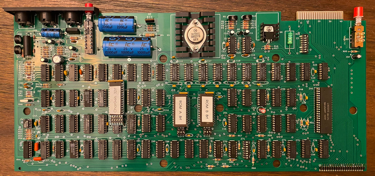 TRS-80 Model 1 Replica Rev G Board (Assembled)